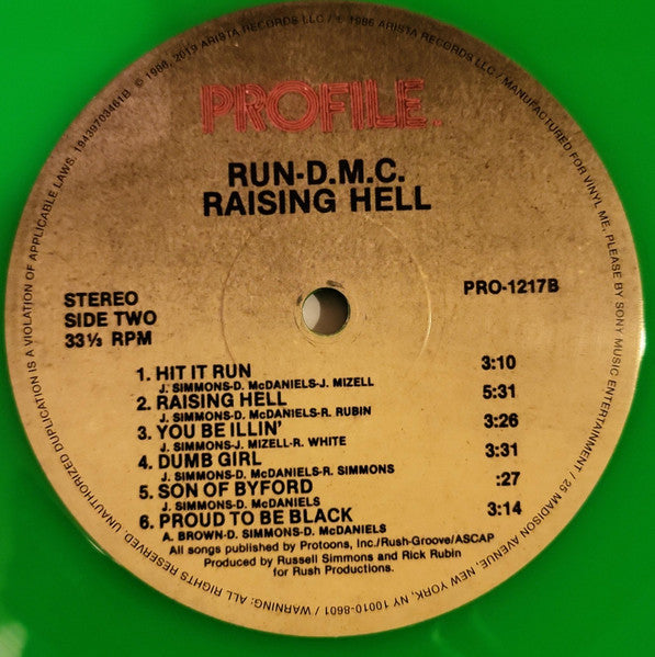 Run-DMC : Raising Hell (LP, Album, Club, RE, RP, Gre)