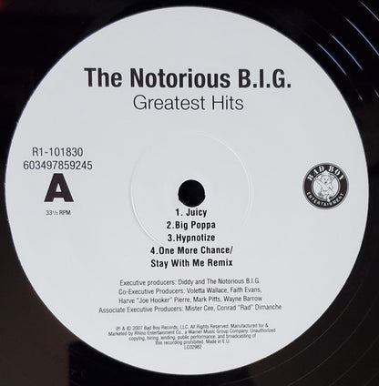 Notorious B.I.G. : Greatest Hits (2xLP, Comp, RE)