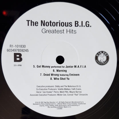 Notorious B.I.G. : Greatest Hits (2xLP, Comp, RE)