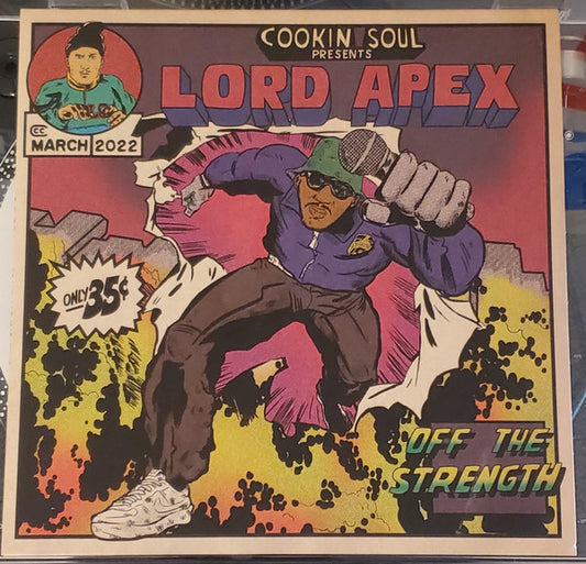 Cookin' Soul Presents  Lord Apex : Off The Strength (LP, Album, Ltd, Pur)