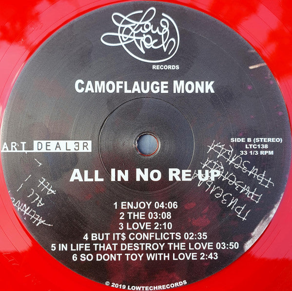 Camoflauge Monk : All In No Re Up (LP, Album, Ltd, Red)
