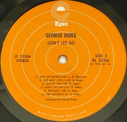 George Duke : Don’t Let Go (LP, Album, Pin)