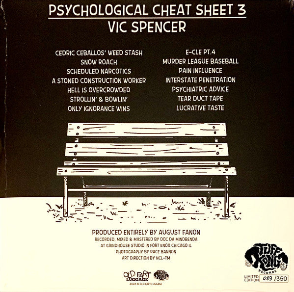 Vic Spencer : Psychological Cheat Sheet 3 (LP, Num, Tri)