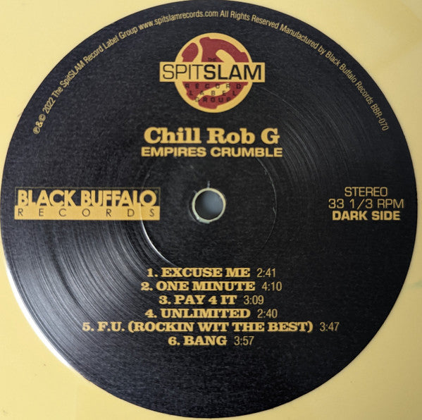 Chill Rob G : Empires Crumble (LP, Album, Yel)