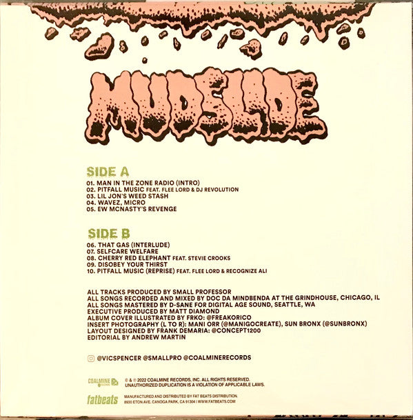Vic Spencer & Small Professor : Mudslide (LP, Album, Bro)