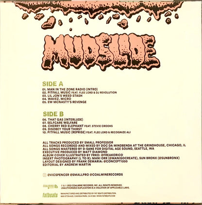 Vic Spencer & Small Professor : Mudslide (LP, Album, Bro)