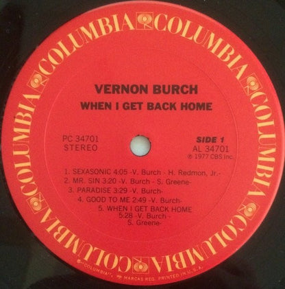 Vernon Burch : When I Get Back Home (LP, Album)
