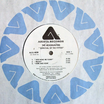 The Headhunters : Survival Of The Fittest (LP, Album, Promo)