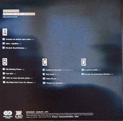 Degiheugi : Aquilon - LP01 (2xLP, Album, Ltd, RE, RM, Blu)