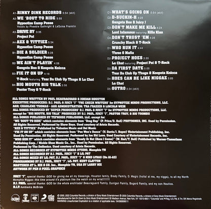 Three 6 Mafia presents Hypnotize Camp Posse : Hypnotize Camp Posse (2xLP, Album, Ltd, Num, RE, Blu)