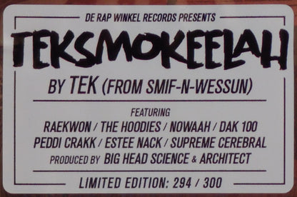Tek : Teksmokeelah (LP, Album, Ltd, Num)
