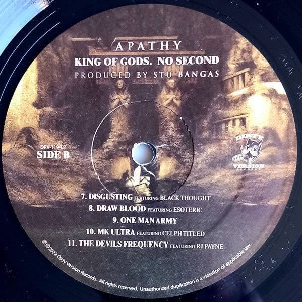 Apathy : King Of Gods. No Second (LP, Album)