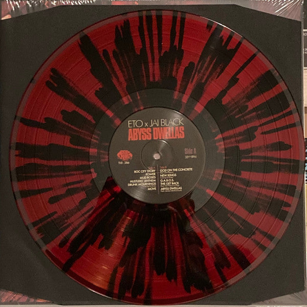 Deepstar The Abyss Dwella Presents: Eto (8) x Jai Black (2) : Abyss Dwellas (LP, Album, Ltd, Num, Red)