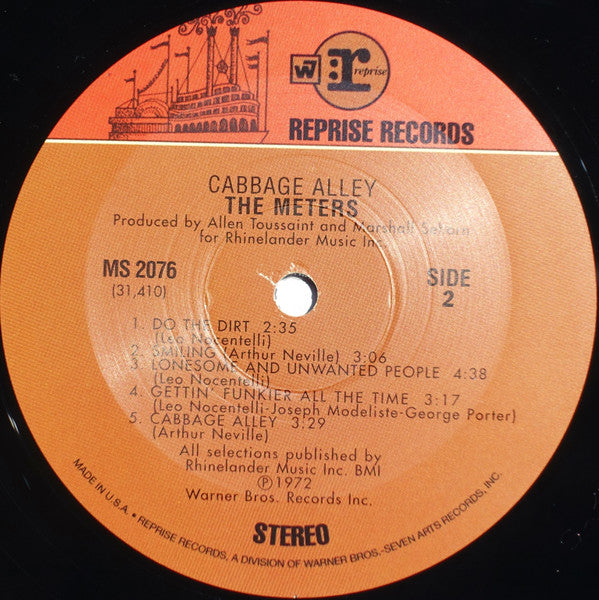 The Meters : Cabbage Alley (LP, Album, RE)