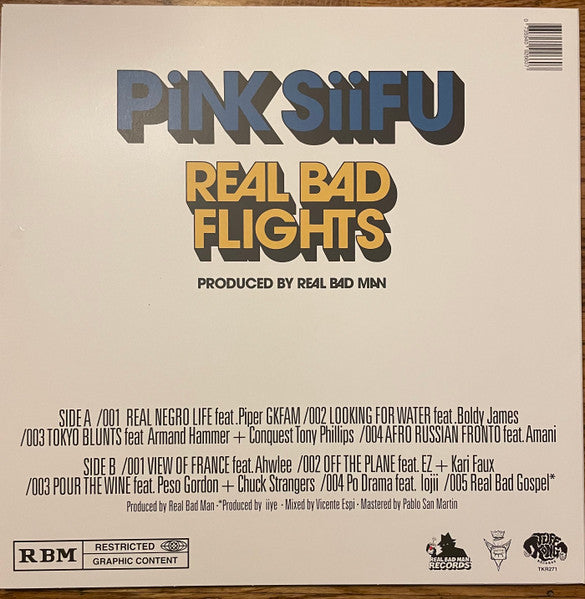 Pink Siifu & Real Bad Man : Real Bad Flights (LP, Album)