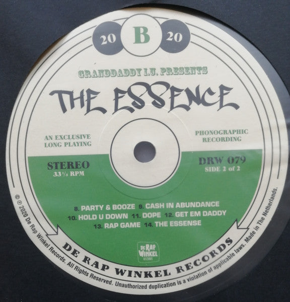 Grand Daddy I.U. : The Essence (LP, Album, Ltd, Num)