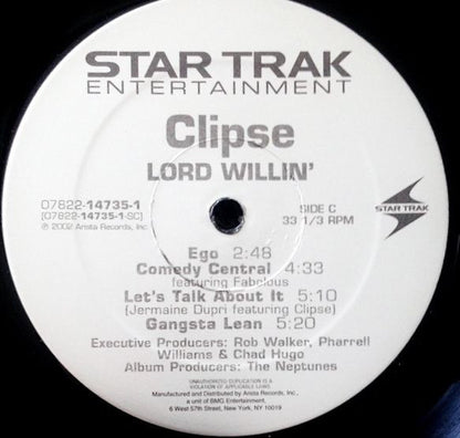 Clipse : Lord Willin' (2xLP, Album)