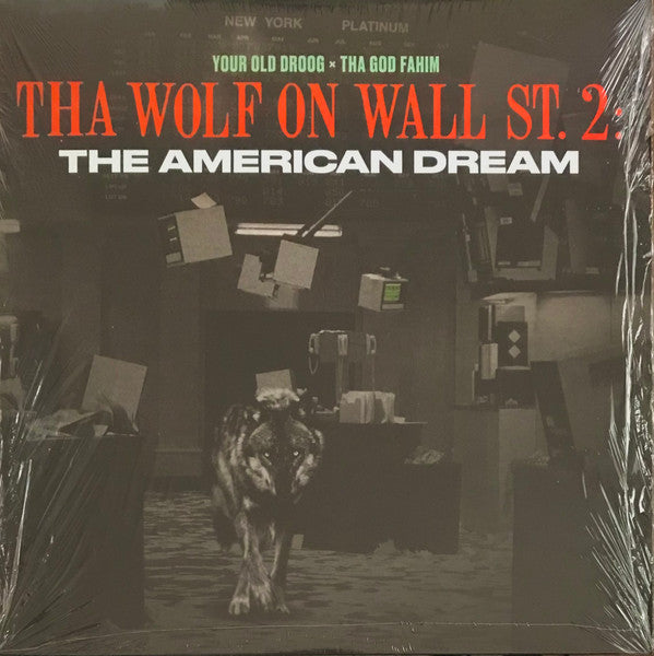 Your Old Droog x ThaGodFahim : Tha Wolf On Wall St. 2: The American Dream (LP, Album, Ltd, Red)