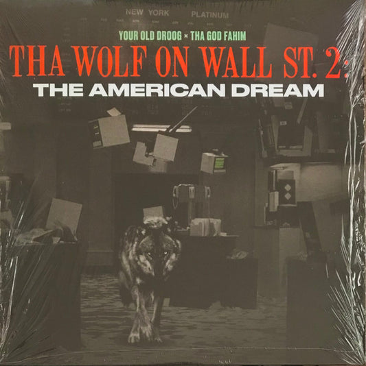 Your Old Droog x ThaGodFahim : Tha Wolf On Wall St. 2: The American Dream (LP, Album, Ltd, Red)