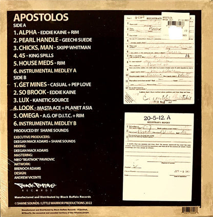 Shane Sounds : Apostolos (LP, Album)