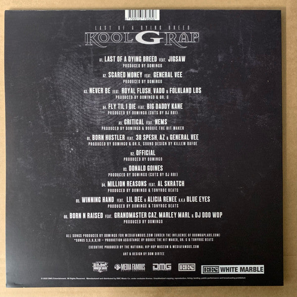 Kool G Rap : Last Of A Dying Breed (LP, Ltd, Whi)