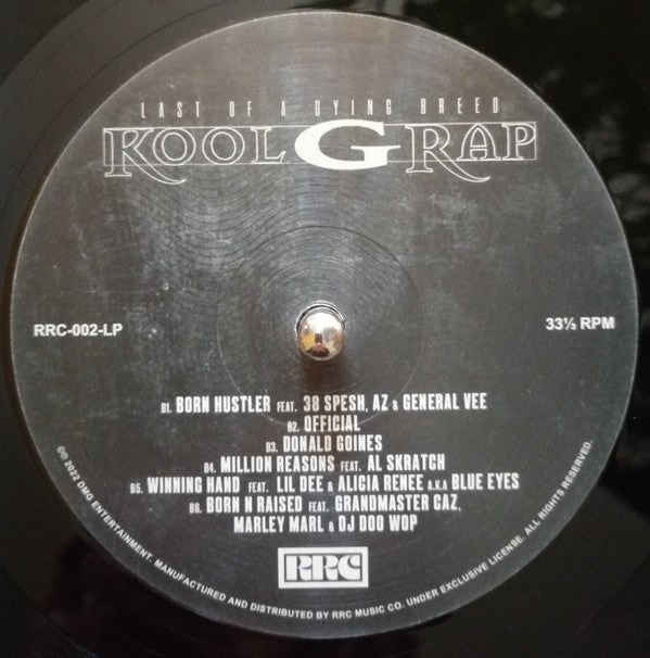 Kool G Rap : Last Of A Dying Breed (LP, Album)