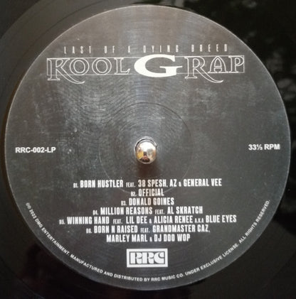 Kool G Rap : Last Of A Dying Breed (LP, Album)