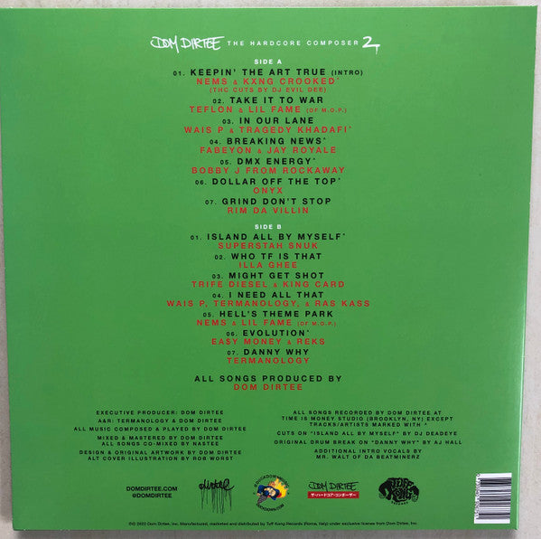 Dom Dirtee : The Hardcore Composer 2 (LP, Album, Ltd, Blu)
