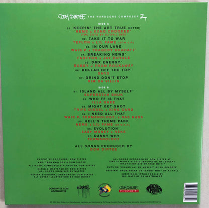 Dom Dirtee : The Hardcore Composer 2 (LP, Album, Ltd, Blu)