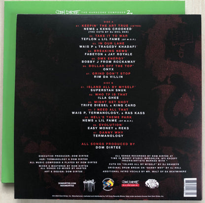 Dom Dirtee : The Hardcore Composer 2 (LP, Album, Ltd, Blu)