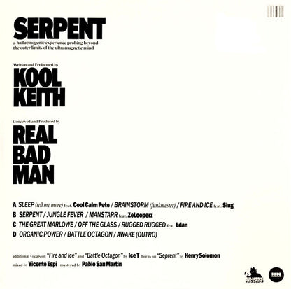 Kool Keith, Real Bad Man : Serpent (2xLP, Album)