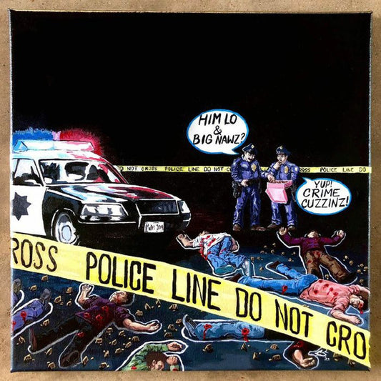 Da Buze Bruvaz Present Crime Cuzzinz : Yellow Tape And Shell Casez (12", EP, Ltd, Yel)