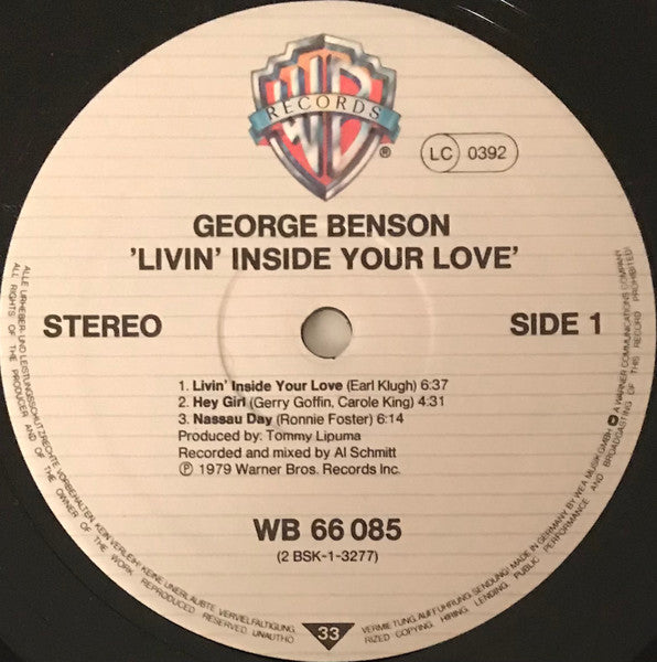 George Benson : Livin' Inside Your Love (2xLP, Album, Gat)