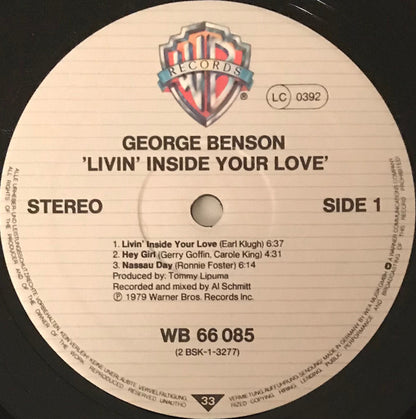 George Benson : Livin' Inside Your Love (2xLP, Album, Gat)