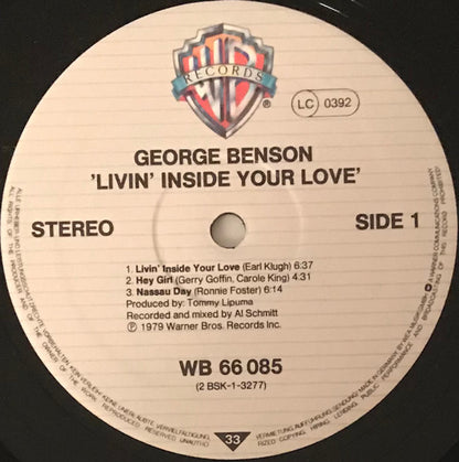George Benson : Livin' Inside Your Love (2xLP, Album, Gat)