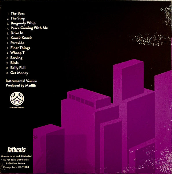 Madlib : Bad Neighbor Beats (LP, Album, RE, S/Edition, Col)