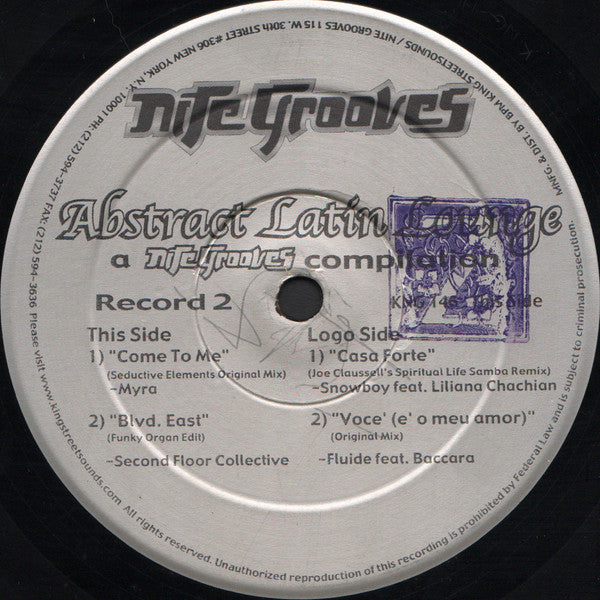 Various : Abstract Latin Lounge (A Nite Grooves Compilation) (2xLP, Comp)