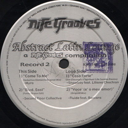 Various : Abstract Latin Lounge (A Nite Grooves Compilation) (2xLP, Comp)