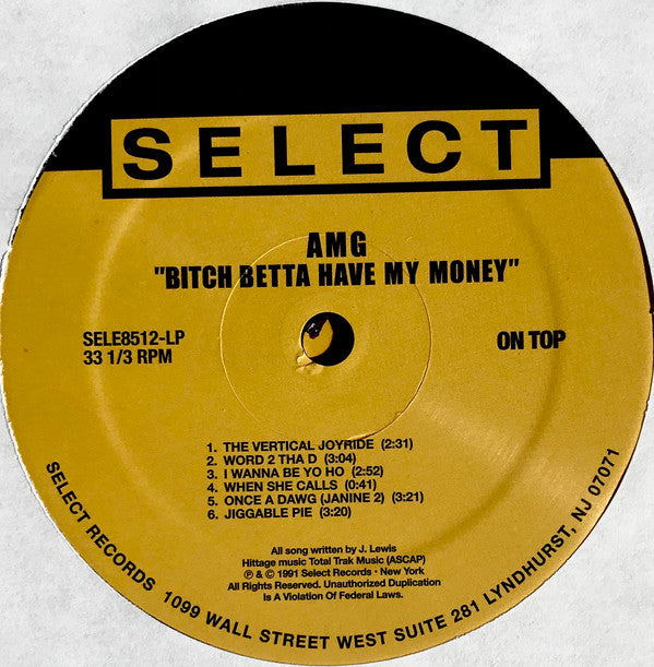 AMG : Bitch Betta Have My Money (2xLP, Album, RE)