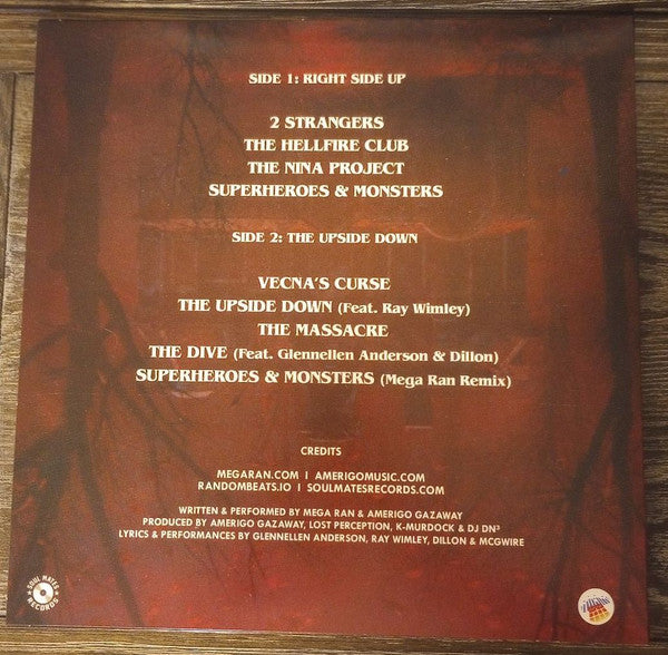 Mega Ran & Amerigo Gazaway : Strangers: Back To The Lab (LP, Album, Ltd, Red)