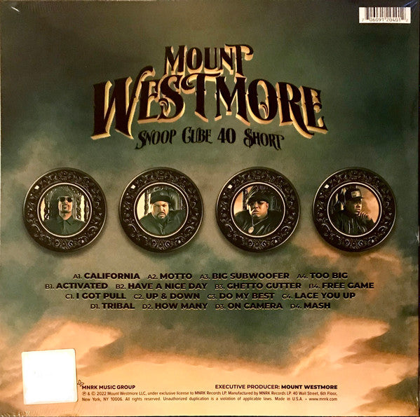 Mount Westmore : Snoop Cube 40 $hort (2xLP, Album)