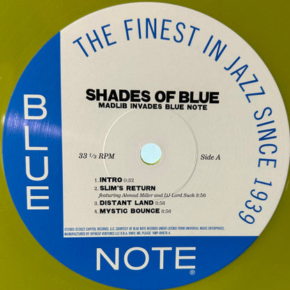 Madlib : Shades of Blue (LP, Gre + LP, Blu + Album, Club, RE, RM)