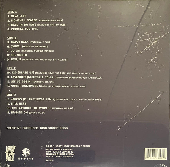 Snoop Dogg : Neva Left (2xLP, Album, Dlx, Ltd, RP, Gre)