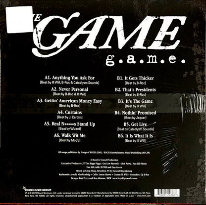 The Game (2) : G.A.M.E. (LP, Album, RSD, RE, Whi)