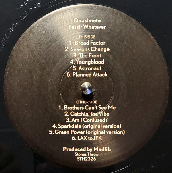 Quasimoto : Yessir Whatever (LP, Comp, RE, Yel)