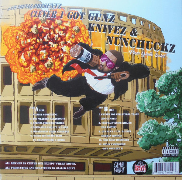 Da Buze Bruvaz Presentz Clever One & Giallo Point : Gunz, Knivez And Nunchuckz (LP, Album, Ltd)