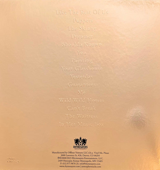 Atmosphere (2) : When Life Gives You Lemons, You Paint That Shit Gold (2xLP, Album, Club, RE, Yel)