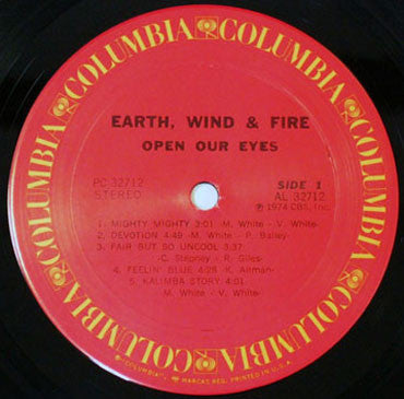 Earth, Wind & Fire : Open Our Eyes (LP, Album, RE)