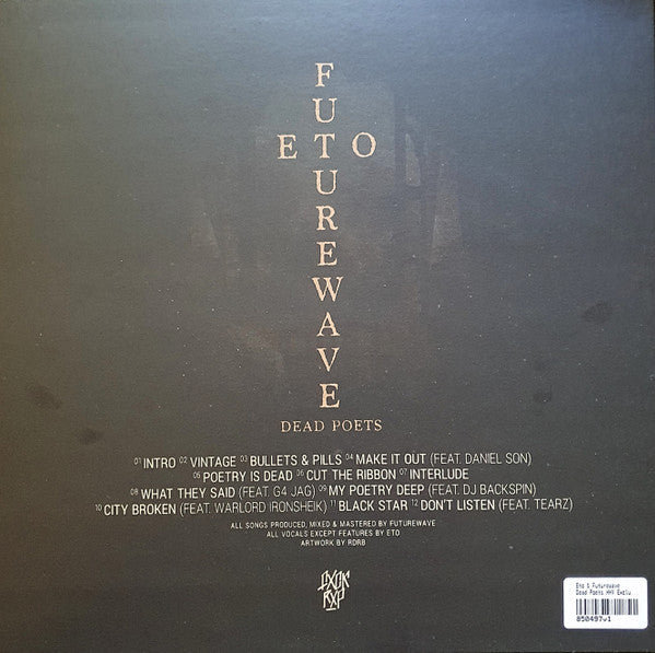 Eto (8) & Futurewave (2) : Dead Poets (LP, Album, Ltd, Sil)