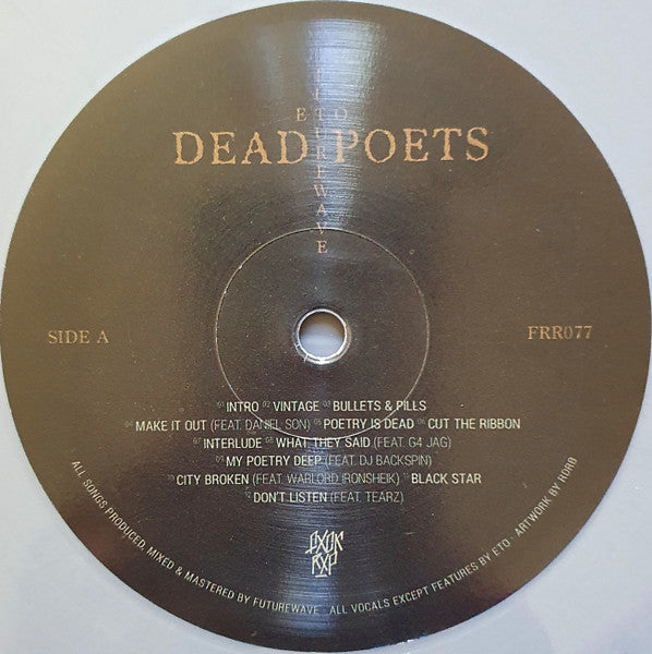 Eto (8) & Futurewave (2) : Dead Poets (LP, Album, Ltd, Sil)